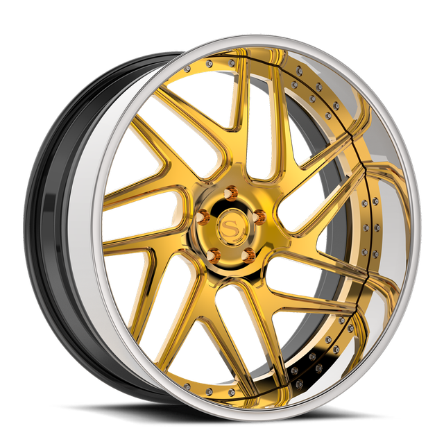 Savini SD-51 · gold with chrome lip