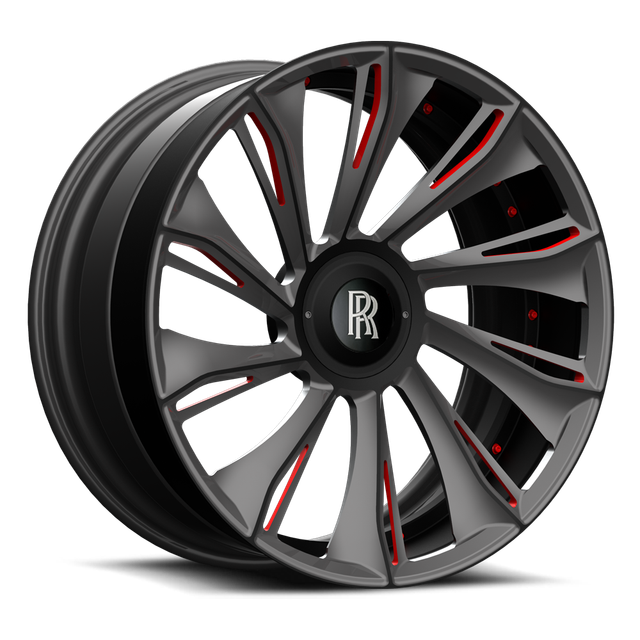 Savini SL1D · sl1 metallic grey with red accents · angle 01