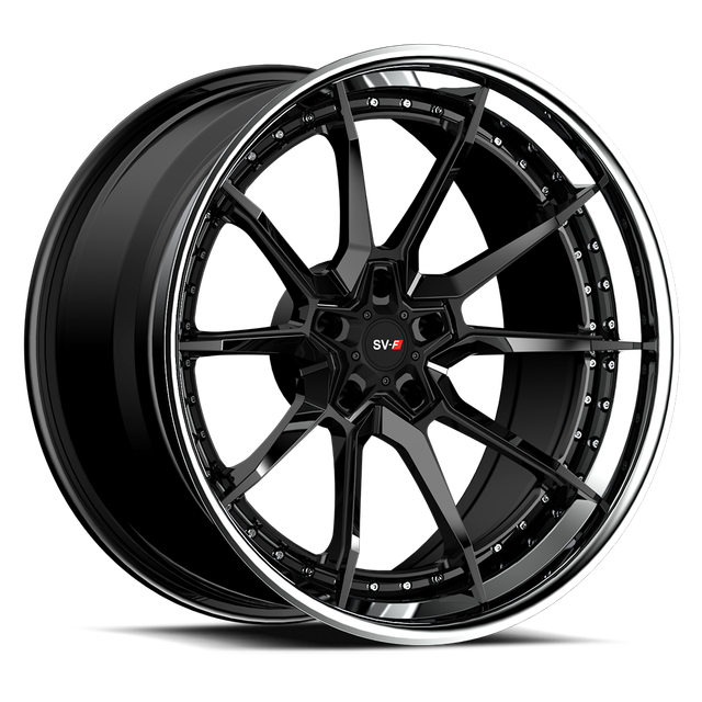 Savini SV-F4 L · sv f f4 forged black with high polish lip