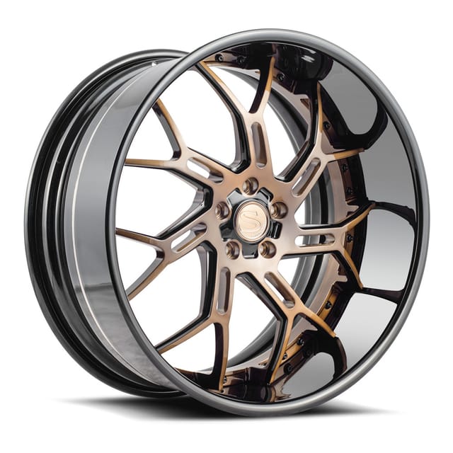 Savini SV72 XLT · brushed bronze w black accents 1000 x · angle 1000