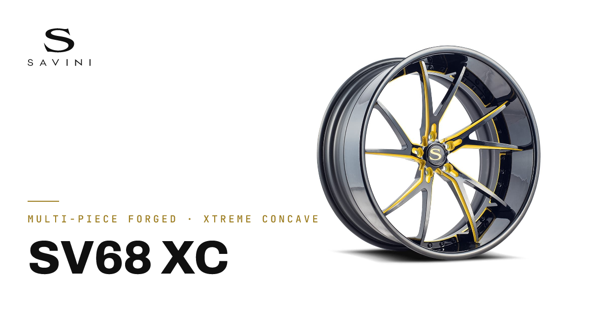 SV68 XC Forged Wheel · Multi-Piece Forged · Savini Wheels